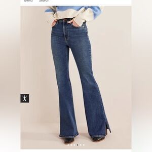 Boden Hi Rise Split Flare Jean size 30x 32